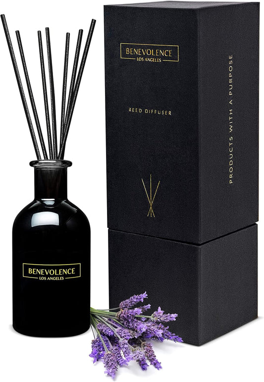 Reed Diffusers for Home, Lavender & Eucalyptus Relaxing Fragrance | Aromatherapy Reed Diffuser Sticks with Gift Box, Scented Sticks for Bathroom | Home Decor
